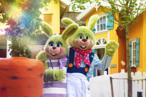 The bunnies at Liseberg are not only the park's mascot but also a children's favorite. My son loves to hug them. Photo: Liseberg